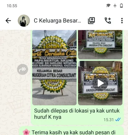 Pengiriman Papan Bunga Duka Uki Cawang