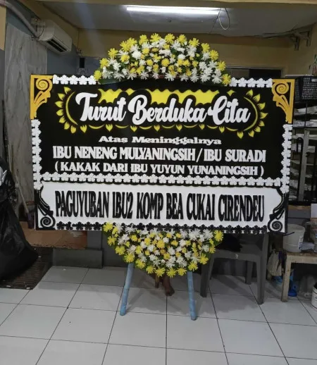 Papan Bunga Duka Uki Cawang