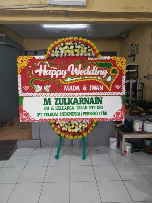Papan Bunga di Uki Cawang