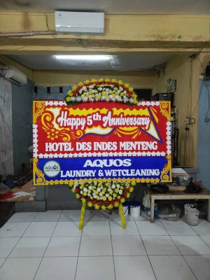 Papan Bunga di Uki Cawang
