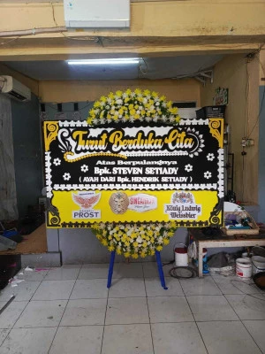 Papan Bunga di Uki Cawang